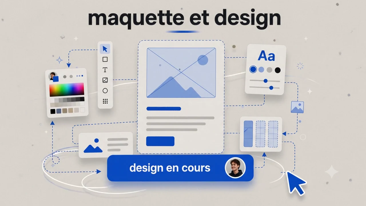 Création de la maquette et du design du site