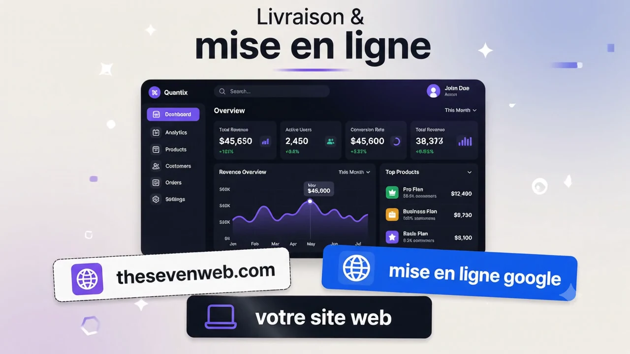 Livraison et mise en ligne du site